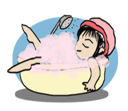 Pimkwan - Happy girl sticker #527047