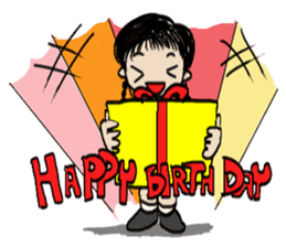 Pimkwan - Happy girl sticker #527048