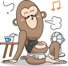 Riffraff Monkey sticker #527071