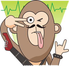 Riffraff Monkey sticker #527075