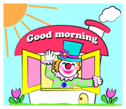 Clown & enjoyable friends sticker #527250