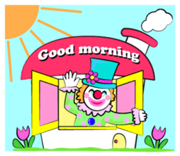 Clown & enjoyable friends sticker #527250