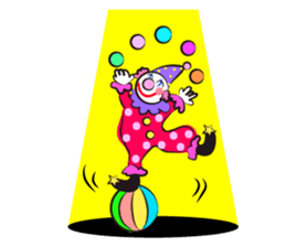 Clown & enjoyable friends sticker #527252