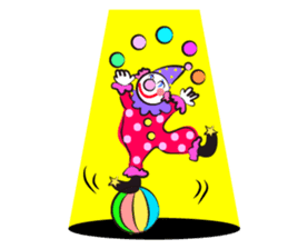 Clown & enjoyable friends sticker #527252