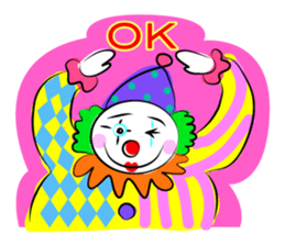 Clown & enjoyable friends sticker #527255