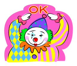 Clown & enjoyable friends sticker #527255