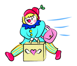 Clown & enjoyable friends sticker #527260
