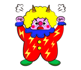 Clown & enjoyable friends sticker #527263