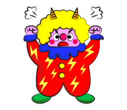 Clown & enjoyable friends sticker #527263