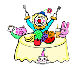 Clown & enjoyable friends sticker #527268