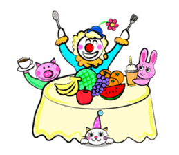 Clown & enjoyable friends sticker #527268