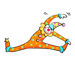 Clown & enjoyable friends sticker #527269