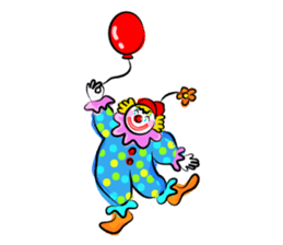 Clown & enjoyable friends sticker #527271