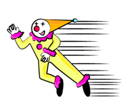 Clown & enjoyable friends sticker #527274