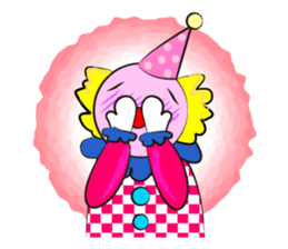 Clown & enjoyable friends sticker #527276