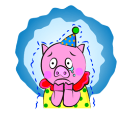 Clown & enjoyable friends sticker #527277