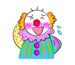 Clown & enjoyable friends sticker #527279