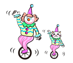 Clown & enjoyable friends sticker #527282