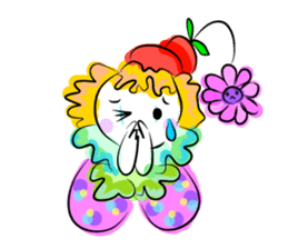 Clown & enjoyable friends sticker #527284