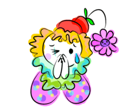 Clown & enjoyable friends sticker #527284