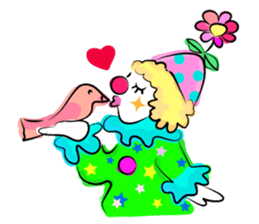 Clown & enjoyable friends sticker #527285