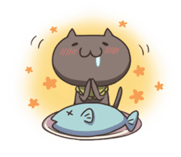 Kuro the cat sticker #527579