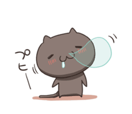 Kuro the cat sticker #527582