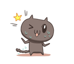 Kuro the cat sticker #527600