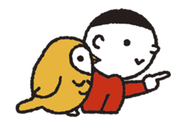 Nakanishi-kun and owl 2 sticker #528075