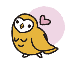 Nakanishi-kun and owl 2 sticker #528082