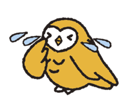 Nakanishi-kun and owl 2 sticker #528084