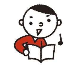 Nakanishi-kun and owl 2 sticker #528087