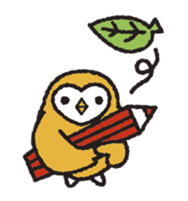 Nakanishi-kun and owl 2 sticker #528089