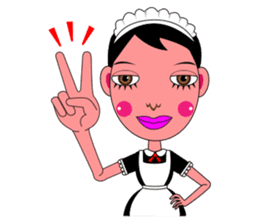 Ms. Yoshiko Series (She is a maid) sticker #528094
