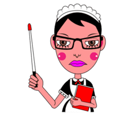Ms. Yoshiko Series (She is a maid) sticker #528123
