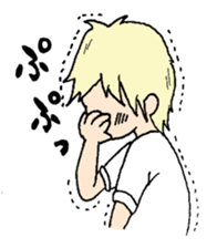 Man's good looks stamp sticker #529339