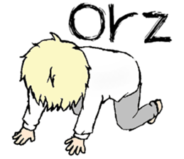 Man's good looks stamp sticker #529352