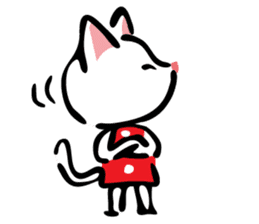Mimillie the white kitten sticker #529766