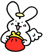 The angel of a rabbit sticker #529812