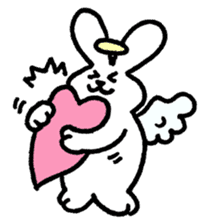 The angel of a rabbit sticker #529813