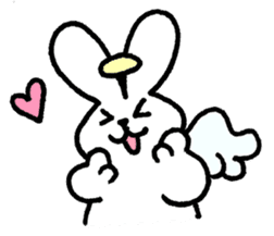 The angel of a rabbit sticker #529814