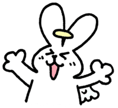 The angel of a rabbit sticker #529815