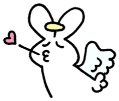 The angel of a rabbit sticker #529817