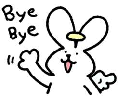 The angel of a rabbit sticker #529819