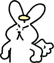 The angel of a rabbit sticker #529820