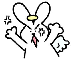 The angel of a rabbit sticker #529821