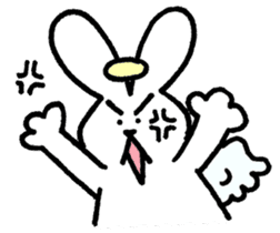 The angel of a rabbit sticker #529821