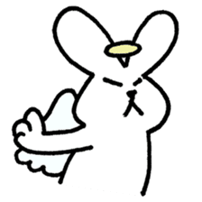 The angel of a rabbit sticker #529822