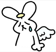 The angel of a rabbit sticker #529824