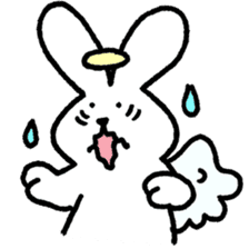 The angel of a rabbit sticker #529825